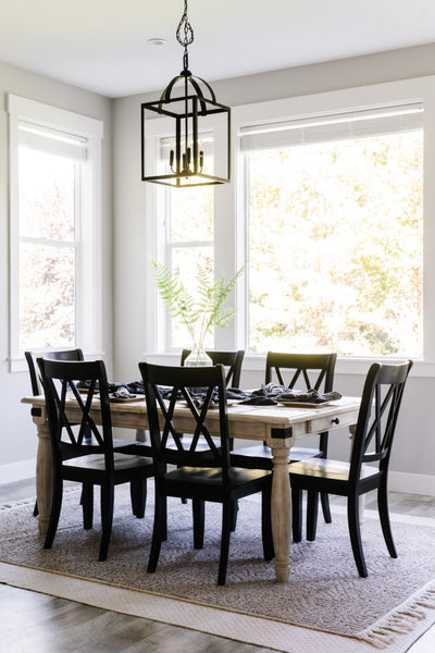 Interior design of kitchen dining area for home in Utah’s 2020 Parade of Homes. Designed by interior designer Erica LeMaster Sargent. 