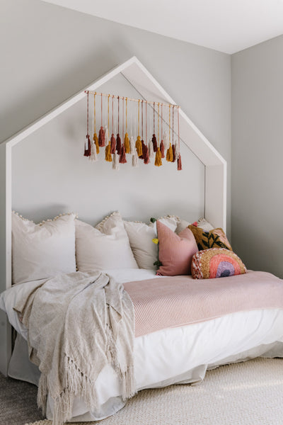 Interior design of child’s bedroom for home in Utah’s 2020 Parade of Homes. Designed by interior designer Erica LeMaster Sargent. 