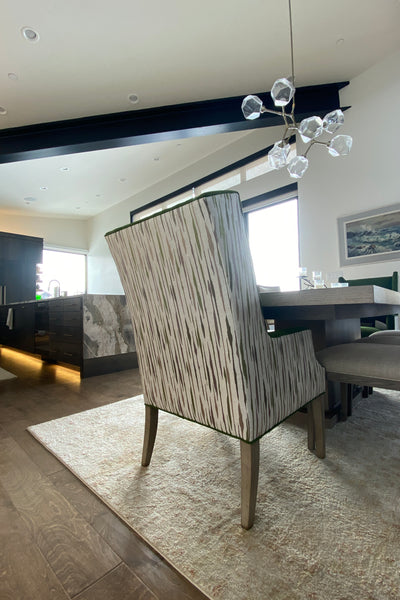 Interior design of kitchen dining area. Designed by interior designer Erica LeMaster Sargent. 