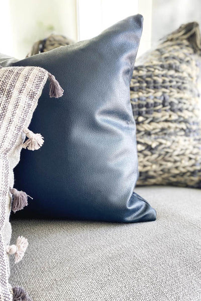 Sofa accent pillows. Designed by interior designer Erica LeMaster Sargent. 